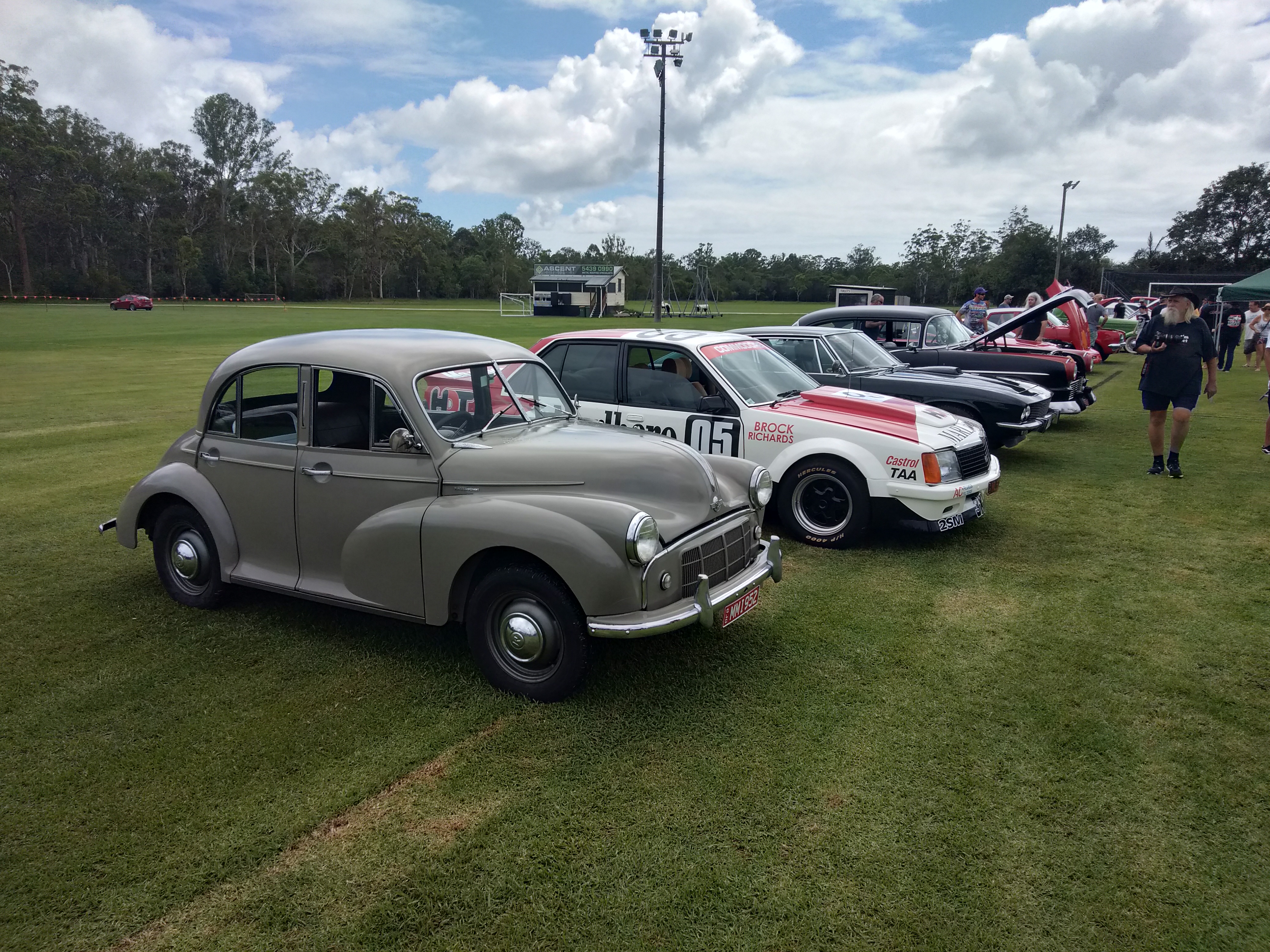 At a car show on Australia Day