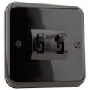 Vintage Crabtree Flat panel brown bakelite light switches.jpg