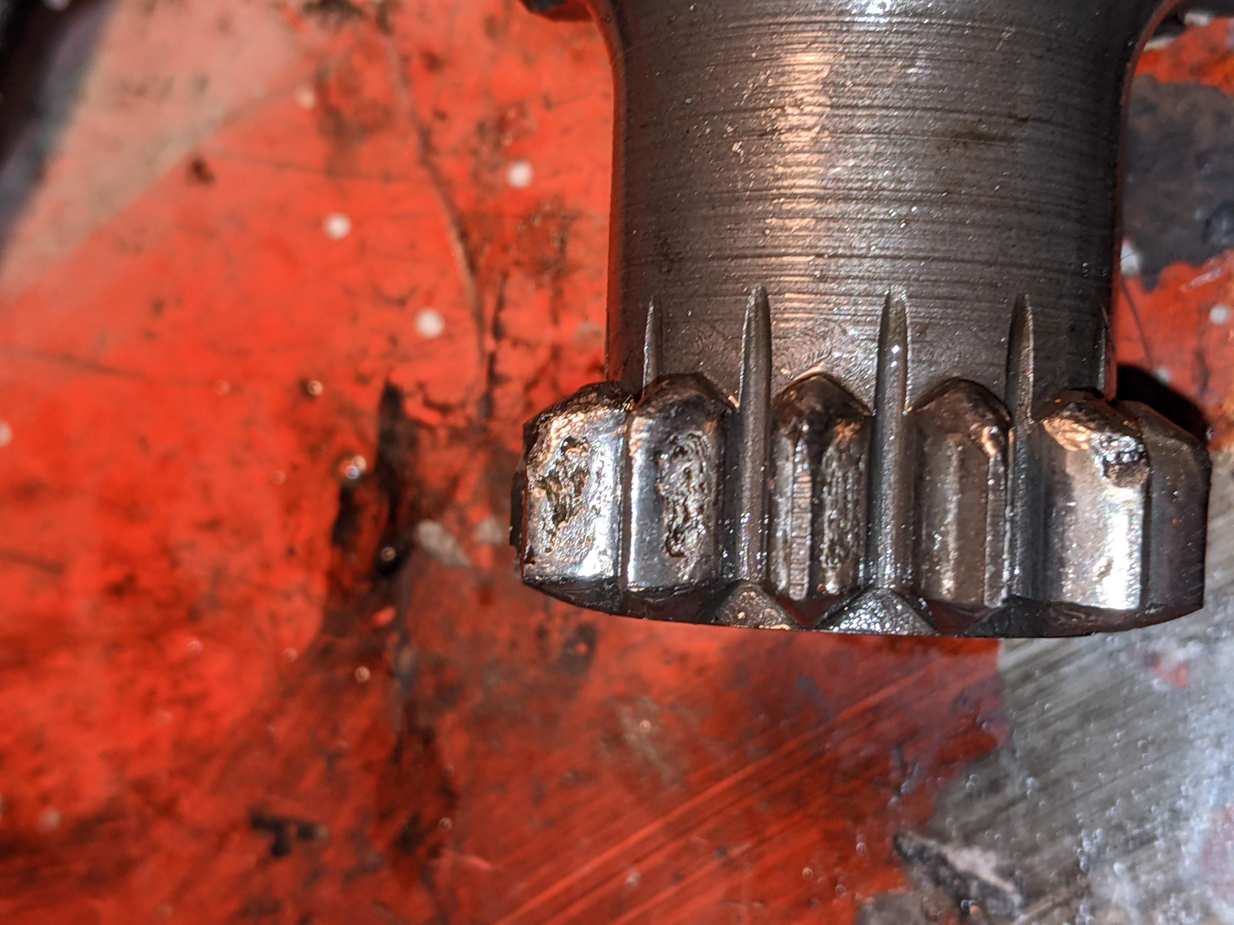 damaged laygear teeth