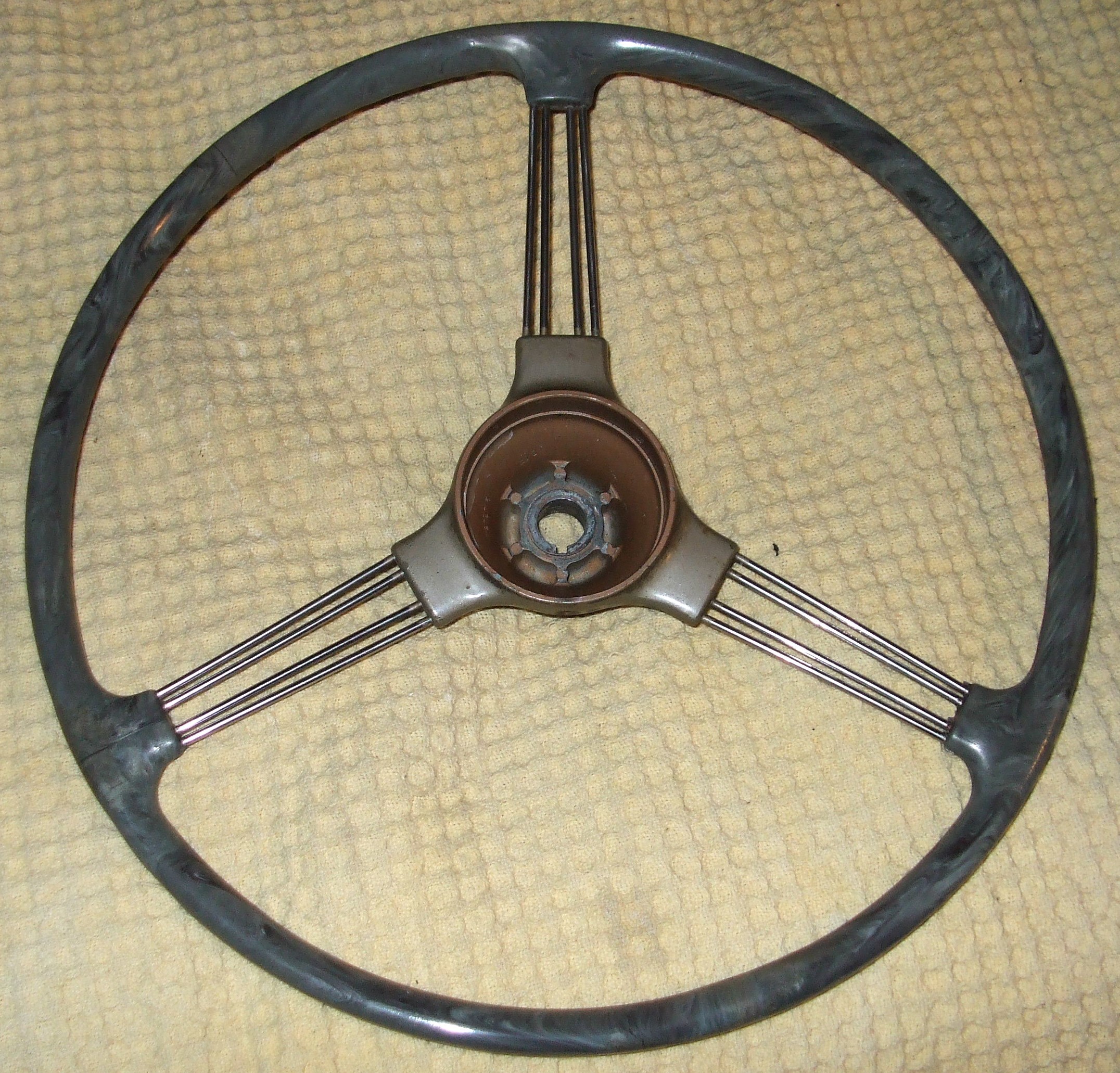 Series 2 steering wheel after repairs.JPG