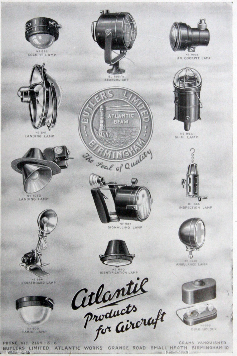 Butlers Ltd. 1943 Atlantic. Products for aircraft..jpg