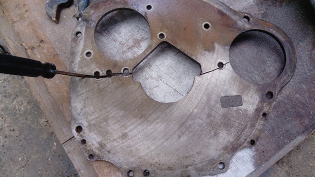 Cracked back plate