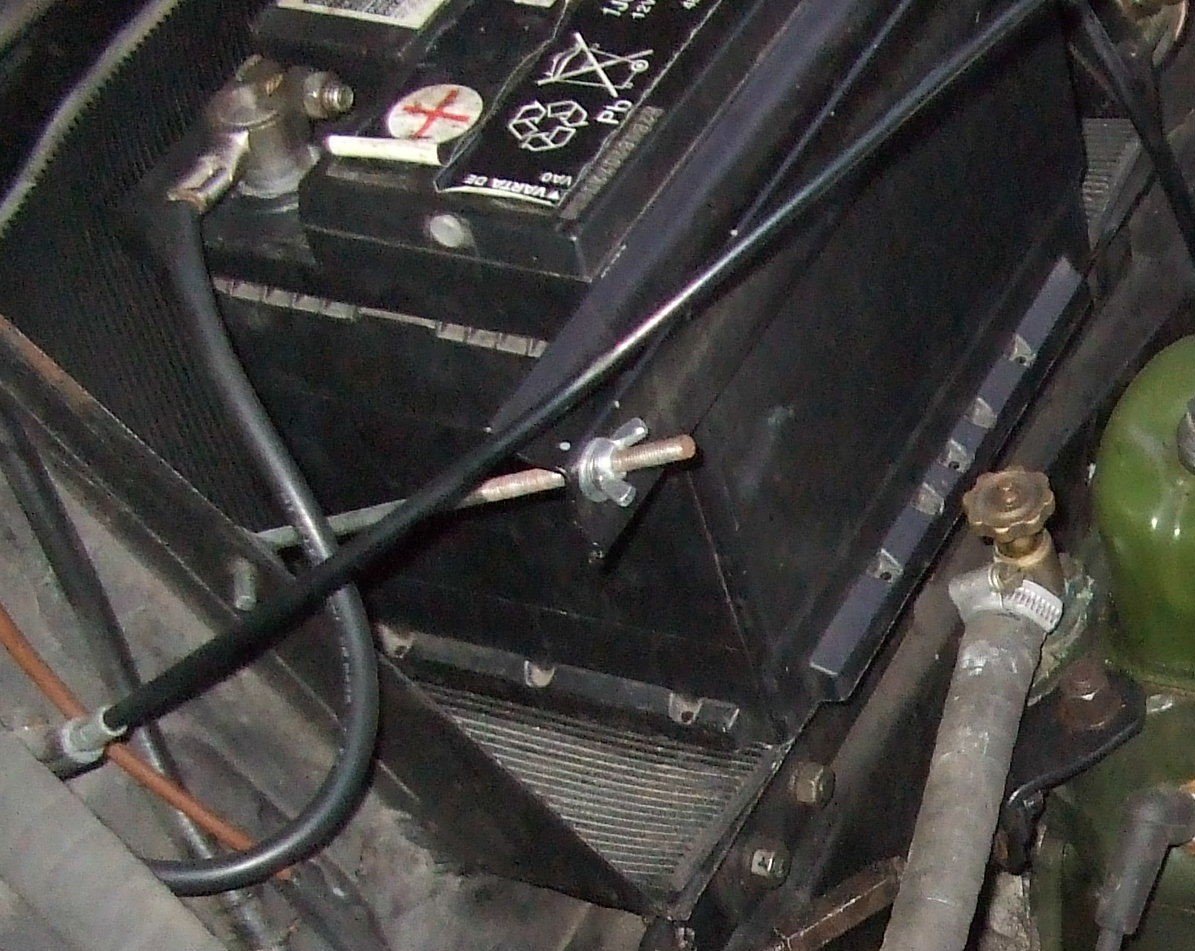 Elsie May 1955 Splitscreen Traveller engine bay battery tray.JPG