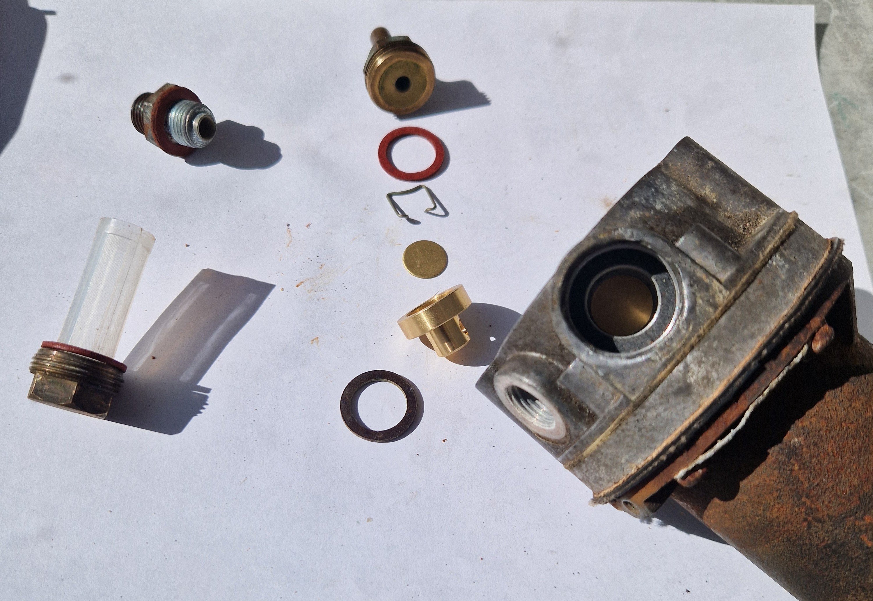 Pump components in order