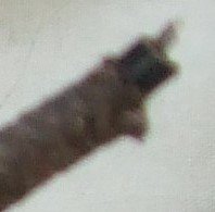 Old Horn push cable and new - end detail.JPG