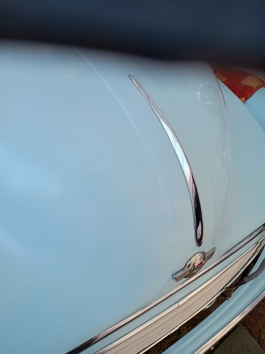 New chrome on hood