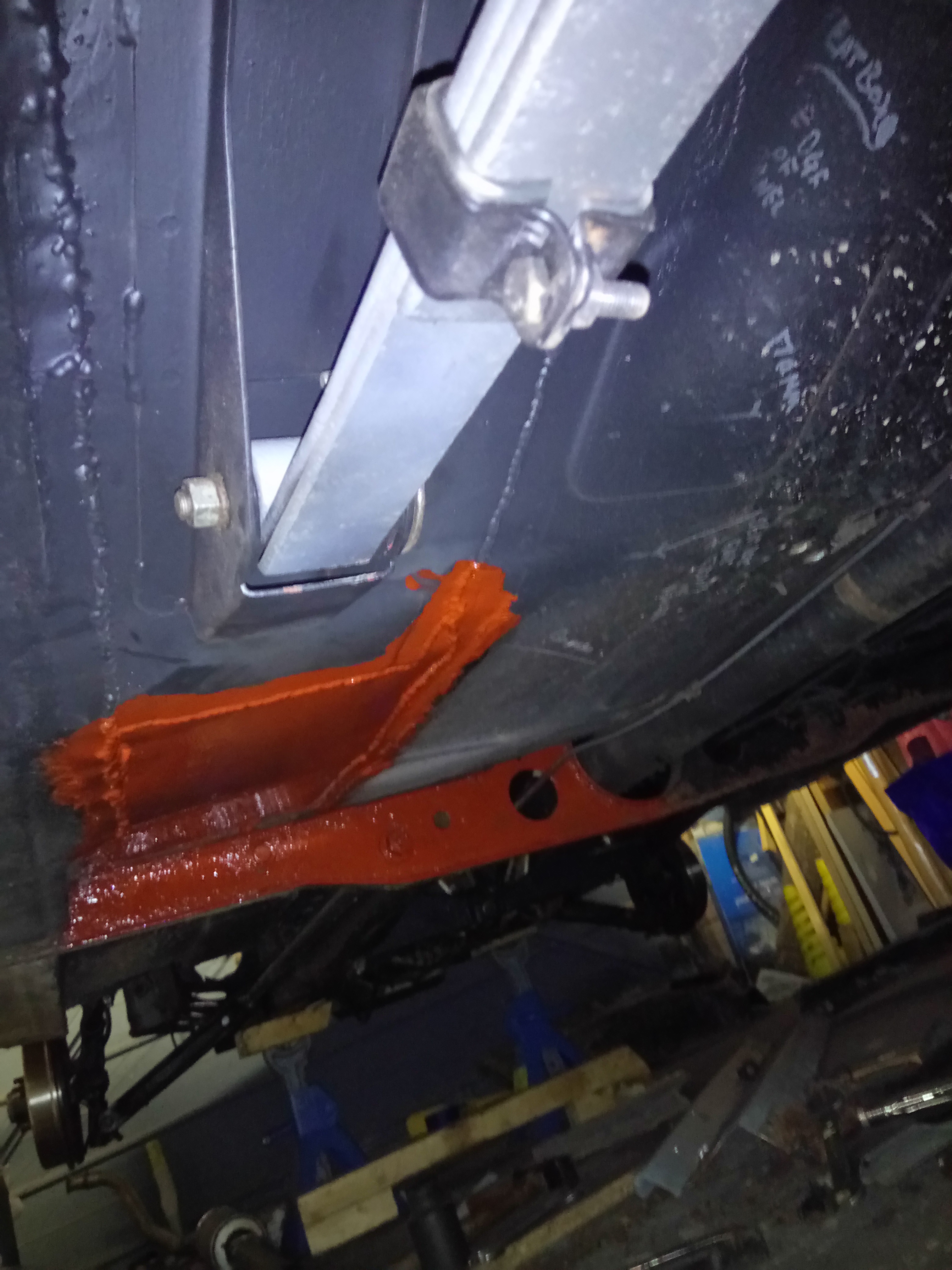 All of the rust in the rear of the floor has now been chopped out and replaced.